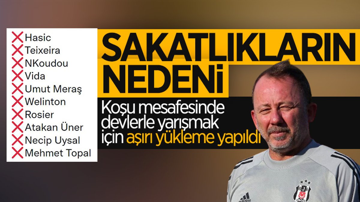 Beşiktaş'ta sakatlıkların nedeni