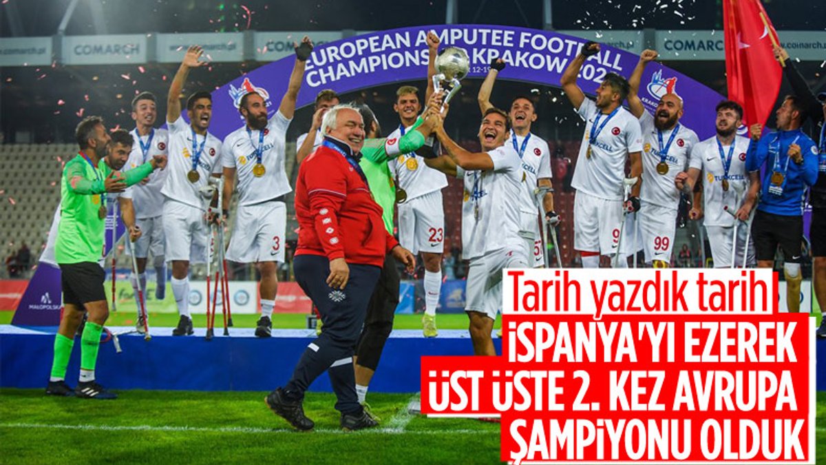 Türkiye Ampute Milli Takımımız şampiyon oldu