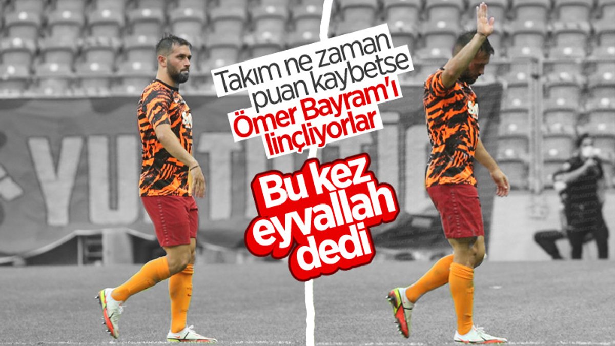 Galatasaraylı taraftarlardan Ömer Bayram'a tepki