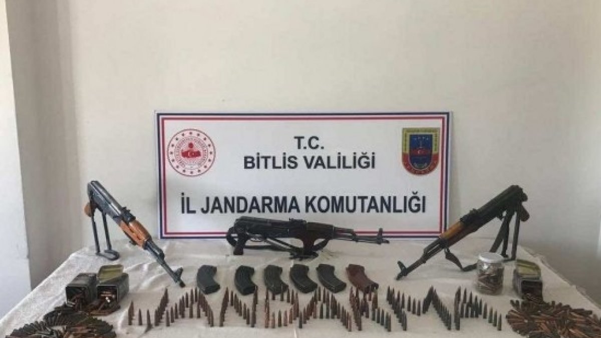 Bitlis'te çok sayıda mühimmat ele geçirildi
