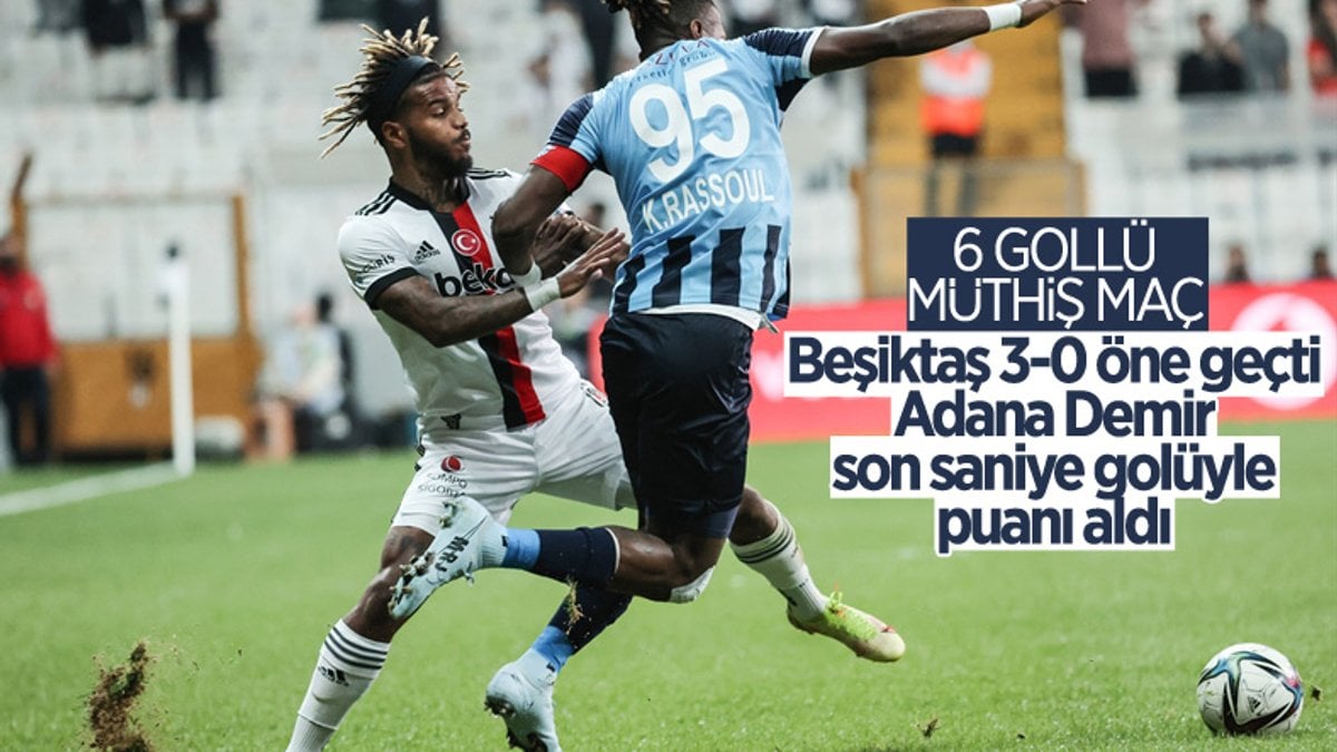 Beşiktaş, Adana Demirspor'la berabere kaldı