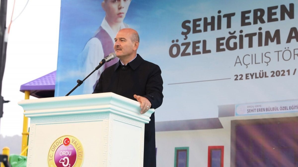 Süleyman Soylu, Eren Bülbül adına yapılan okulun açılışına katıldı