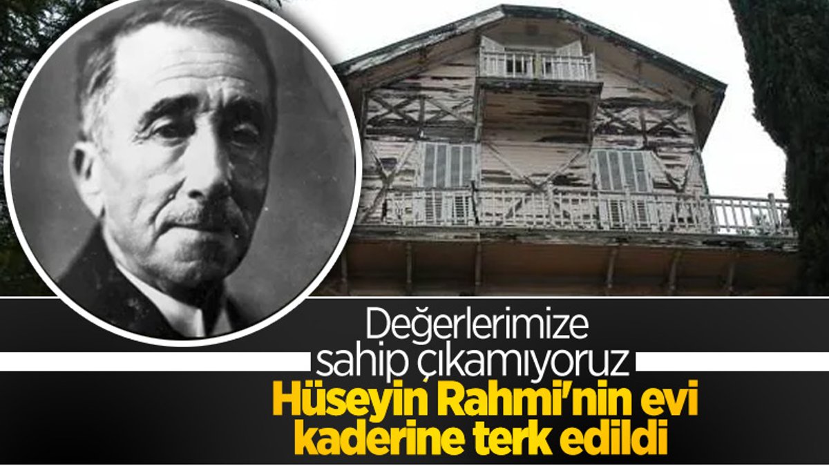 Hüseyin Rahmi Gürpınar'ın Heybeliada'daki evi çürüyor