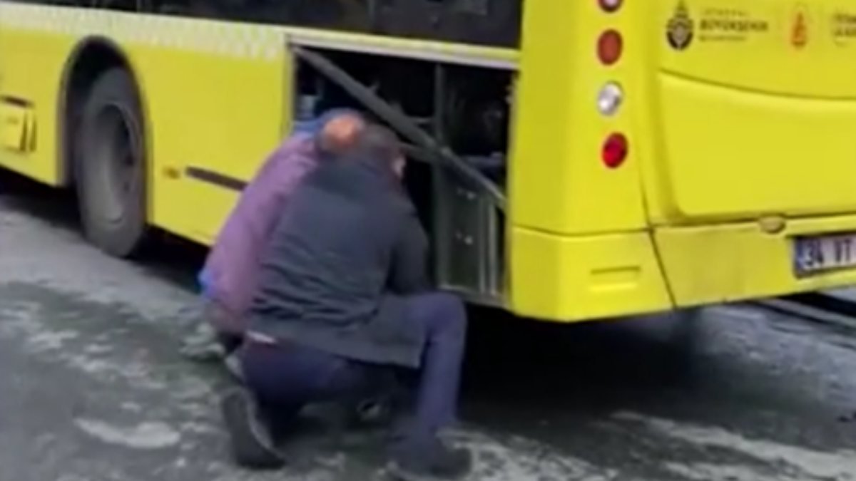Gaziosmanpaşa’da İETT otobüsü arızalandı