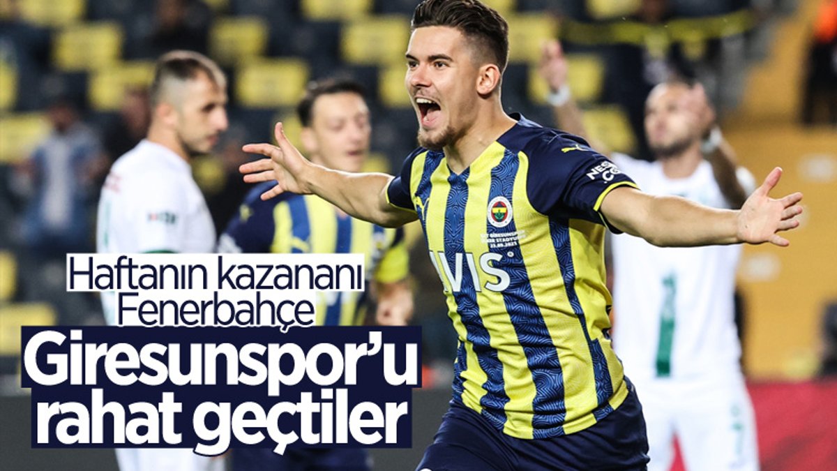 Fenerbahçe, Giresunspor'u 2 golle geçti