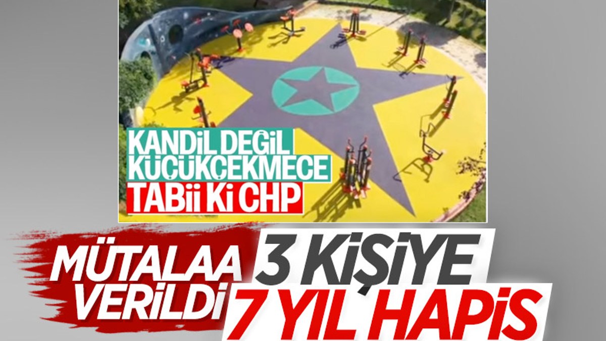 Küçükçekmece’de, çocuk parkındaki PKK/KCK sembollerine ilişkin davada hapis istemi