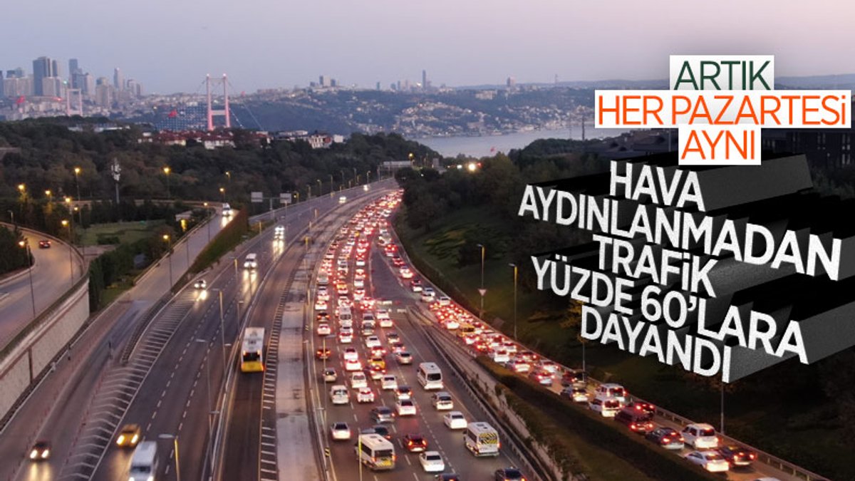 İstanbul’da trafik yoğunluğu erken başladı
