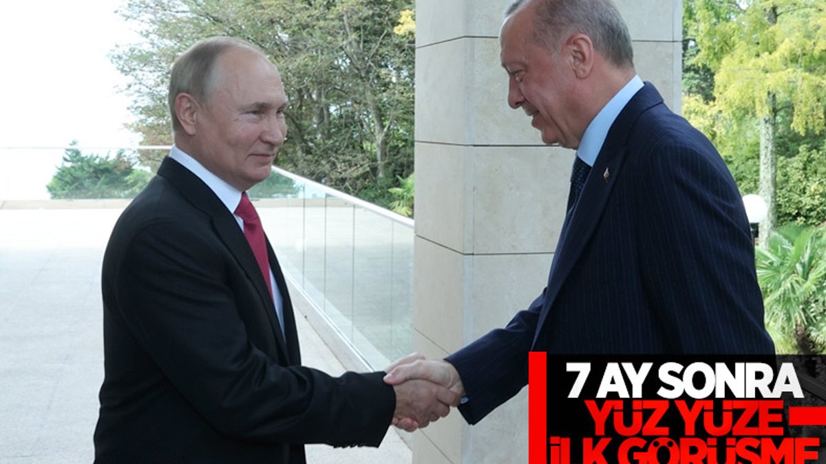 Cumhurbaşkanı Erdoğan'ın Putin'le görüşmesi sona erdi