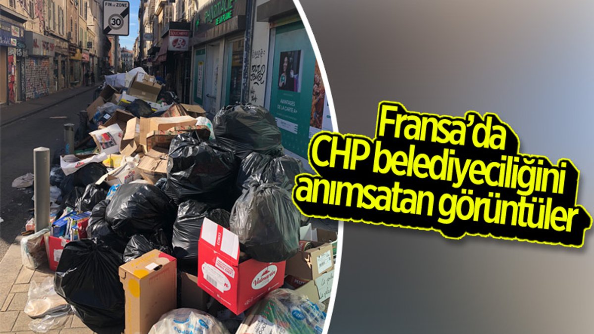 Fransa'da işçiler greve gitti, sokaklarda çöp dağları yükseldi