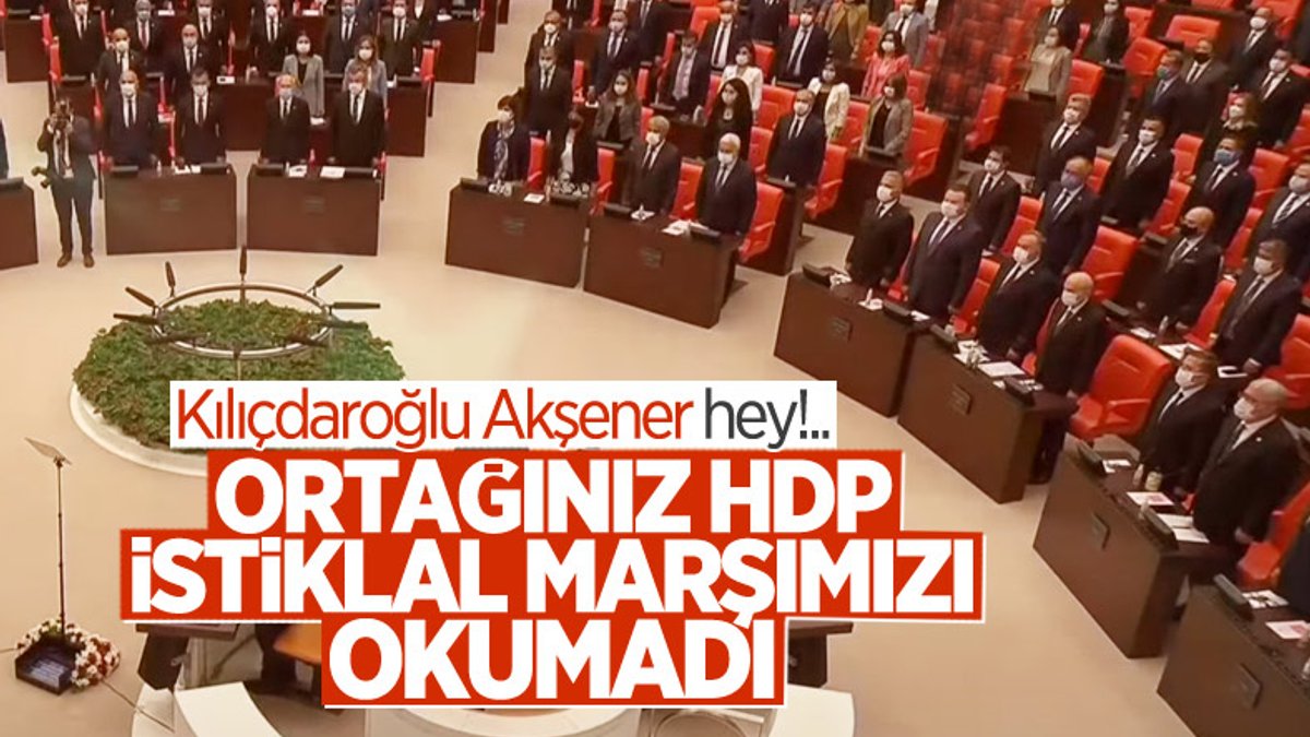 HDP, Meclis'te İstiklal Marşı'na eşlik etmedi