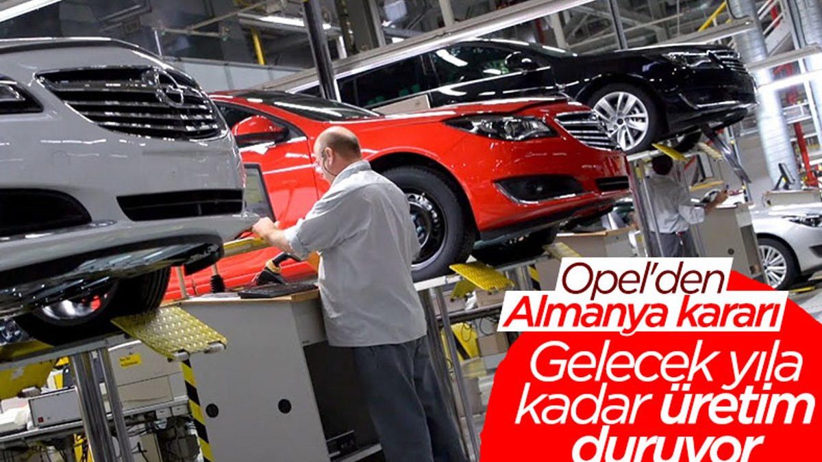 Opel, çip krizi nedeniyle Almanya'da üretimi durduruyor