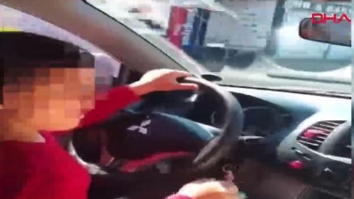 Samsun'da 7 yaşındaki oğluna otomobil sürdüren babaya ceza