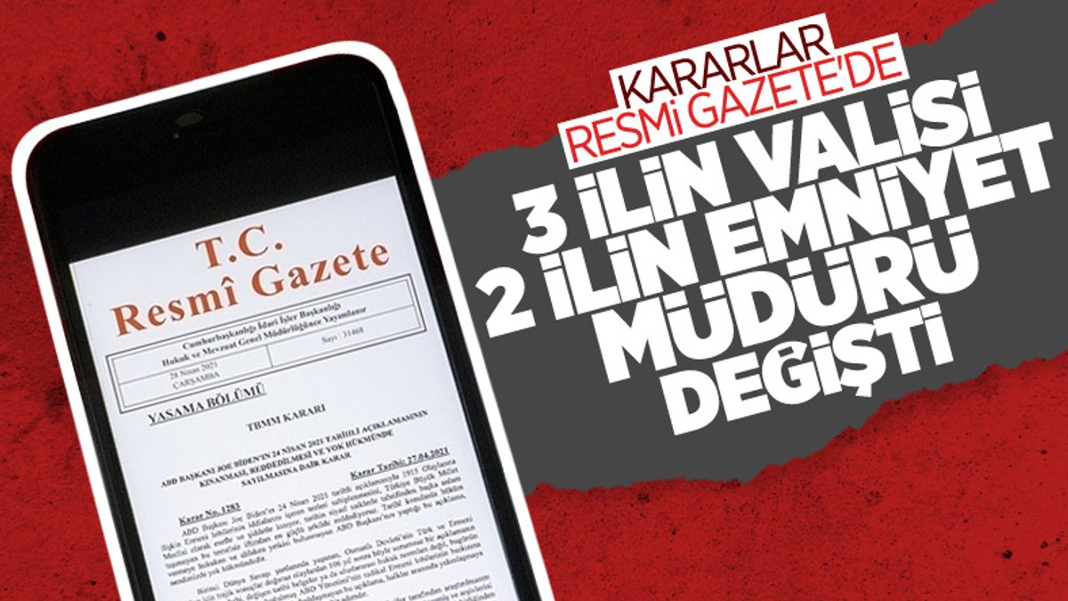 Cumhurbaşkanı Erdoğan imzaladı: 3 ilin valisi değişti