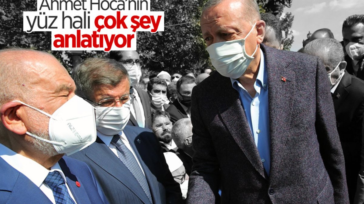 Cumhurbaşkanı Erdoğan, Ahmet Davutoğlu'nun yüzüne bakmadı