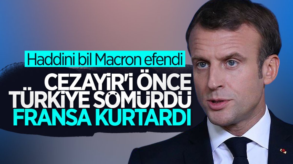 Cezayir: Macron'un hakareti kabul edilemez