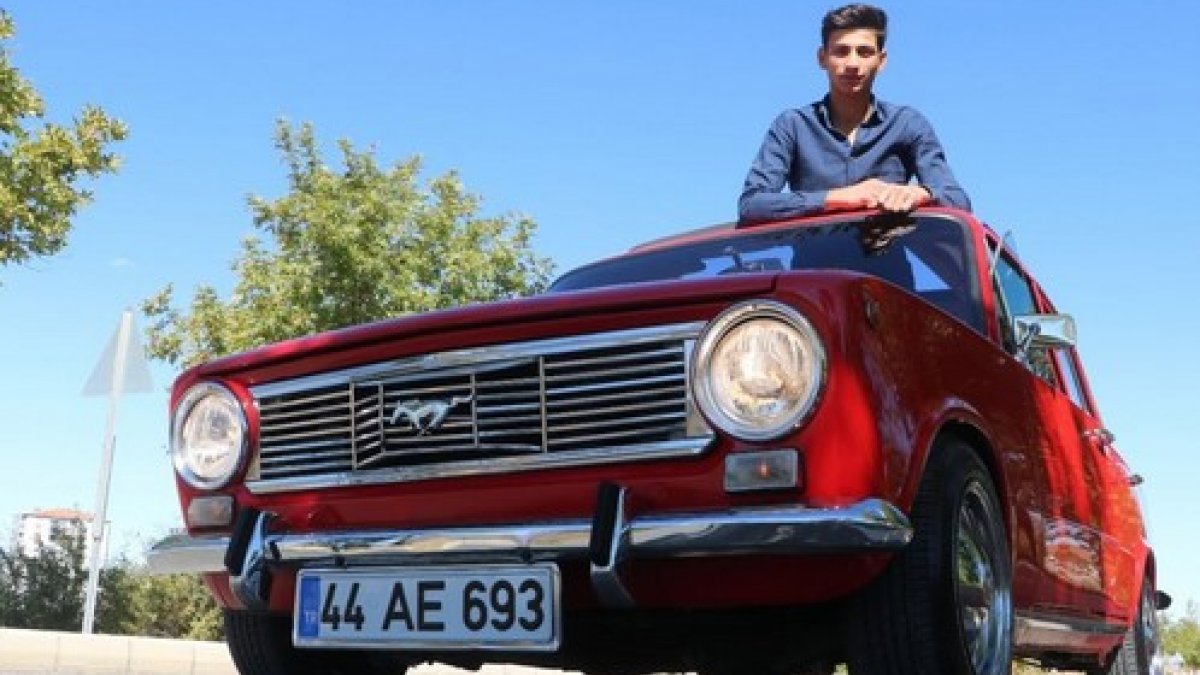 Malatyalı genç, 1974 model Murat 124 için 60 bin TL harcadı