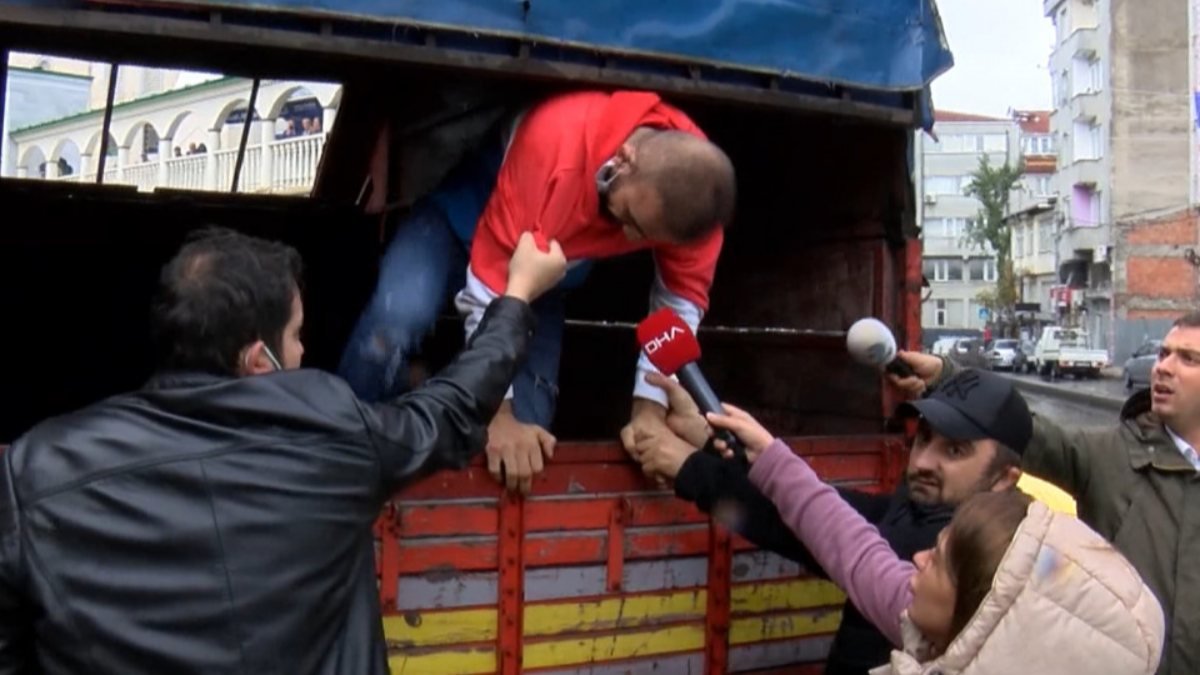 İstanbul'da polislerden kaçan şüpheli, kamyonet kasasında yakalandı