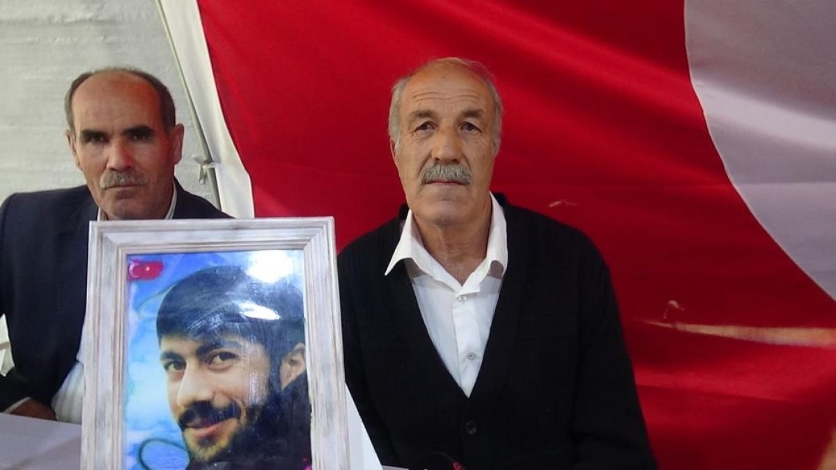 Diyarbakır'da evlat nöbeti tutan baba: Ne şartla oğlumu büyüttüğümü HDP bilmez