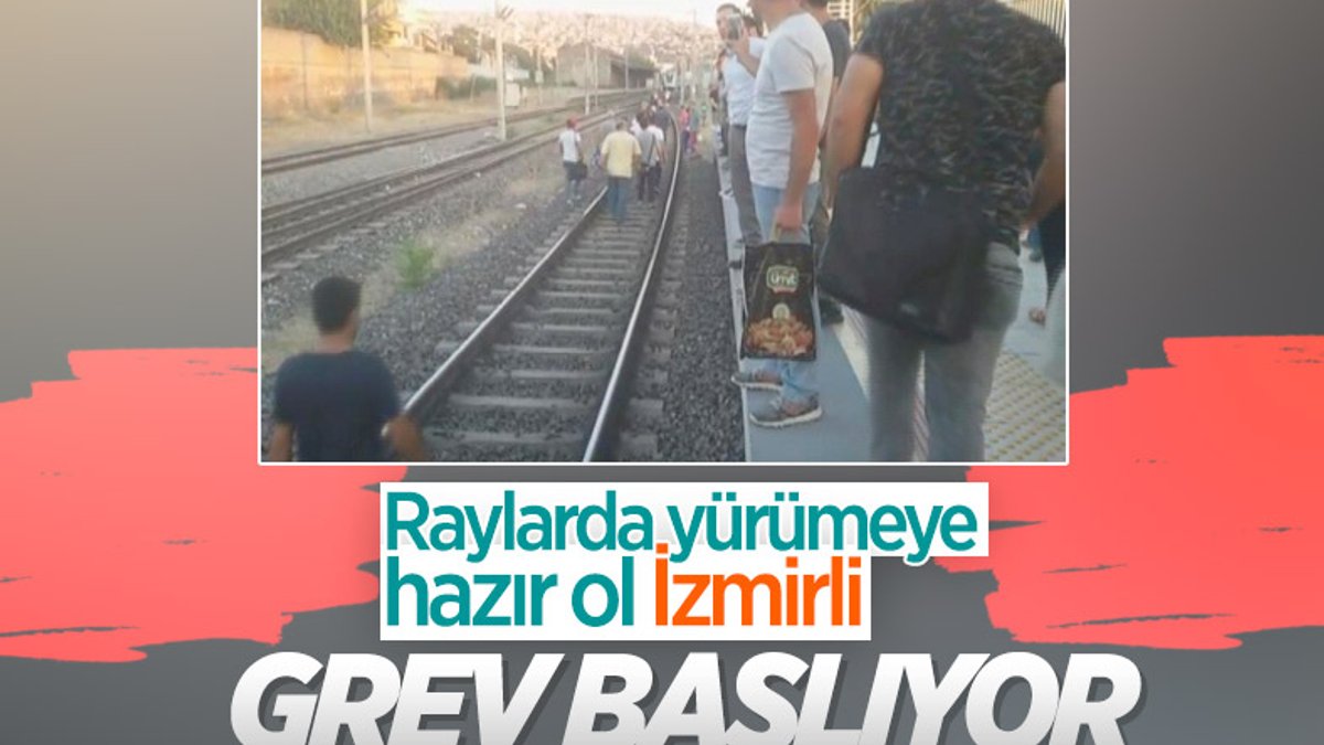 İzmir'de metro ve tramvay çalışanları greve gidiyor