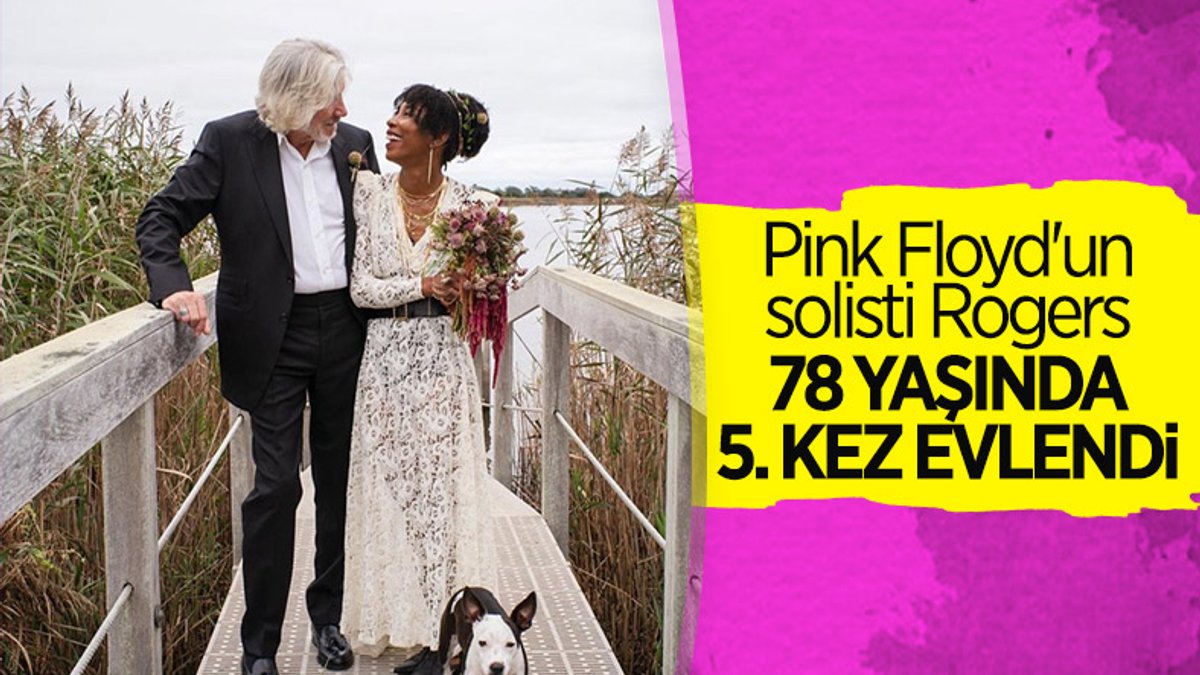 Pink Floyd'un solisti George Roger Waters beşinci kez evlendi