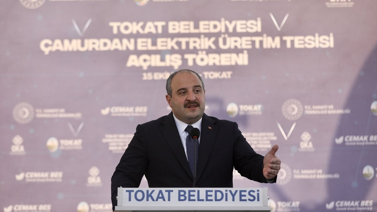 Mustafa Varank Tokat'ta Çamurdan Elektrik Üretim Tesisi'ni hizmete açtı