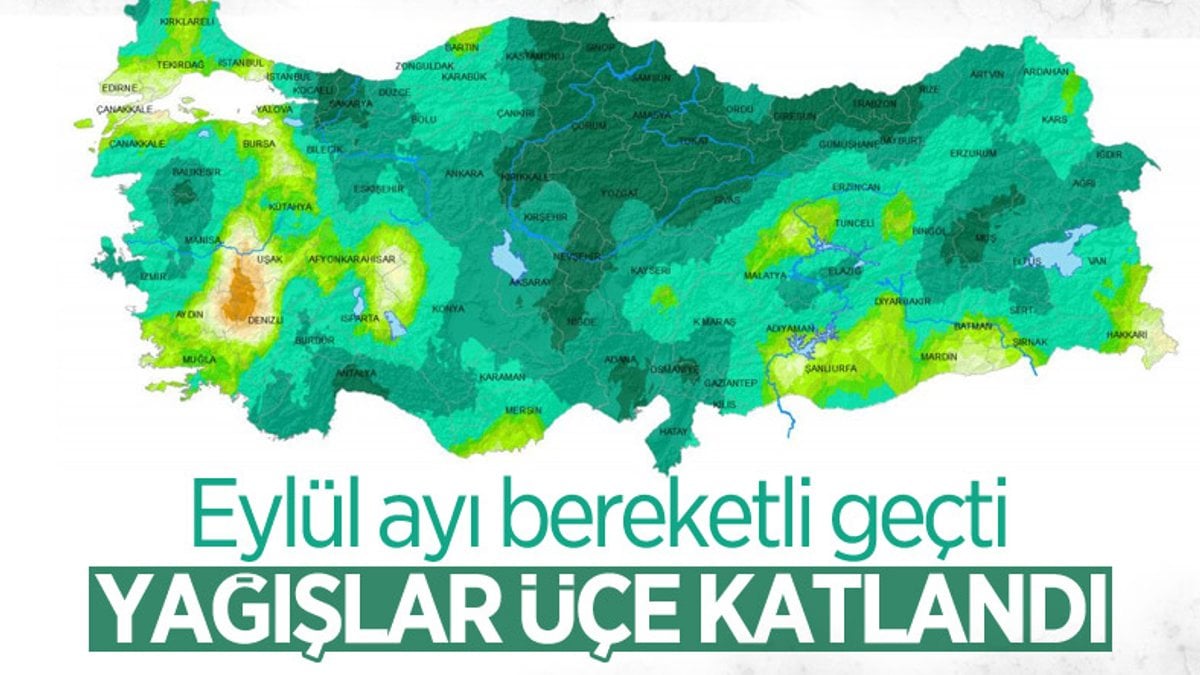 Türkiye genelinde Eylül yağışları, geçen yılın 3 katı fazla oldu
