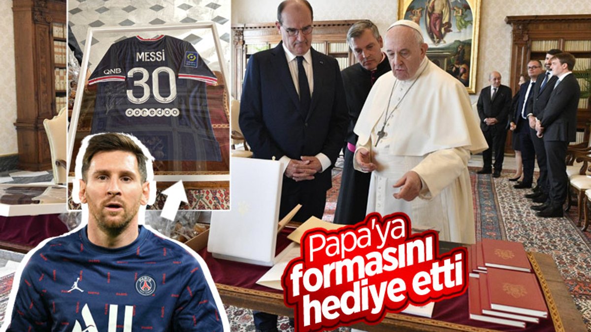 Lionel Messi imzalı formasını Papa Francis'e gönderdi