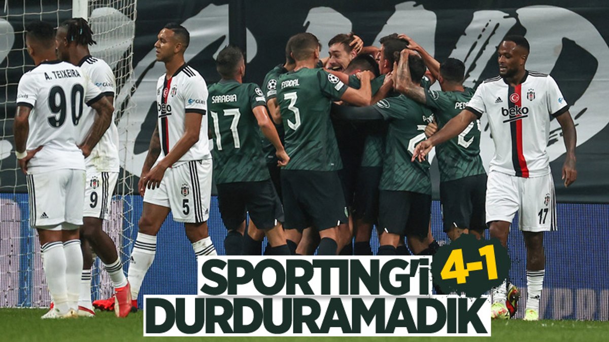 Beşiktaş, Sporting Lizbon'a mağlup oldu
