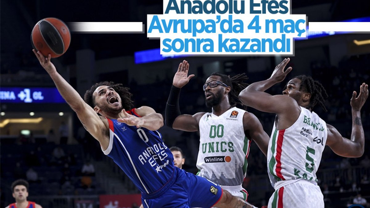 Anadolu Efes EuroLeague'de ilk galibiyetini aldı