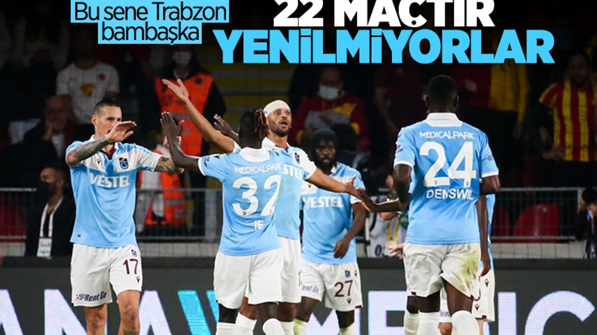 Trabzonspor, namağlup unvanını 22 maça çıkardı