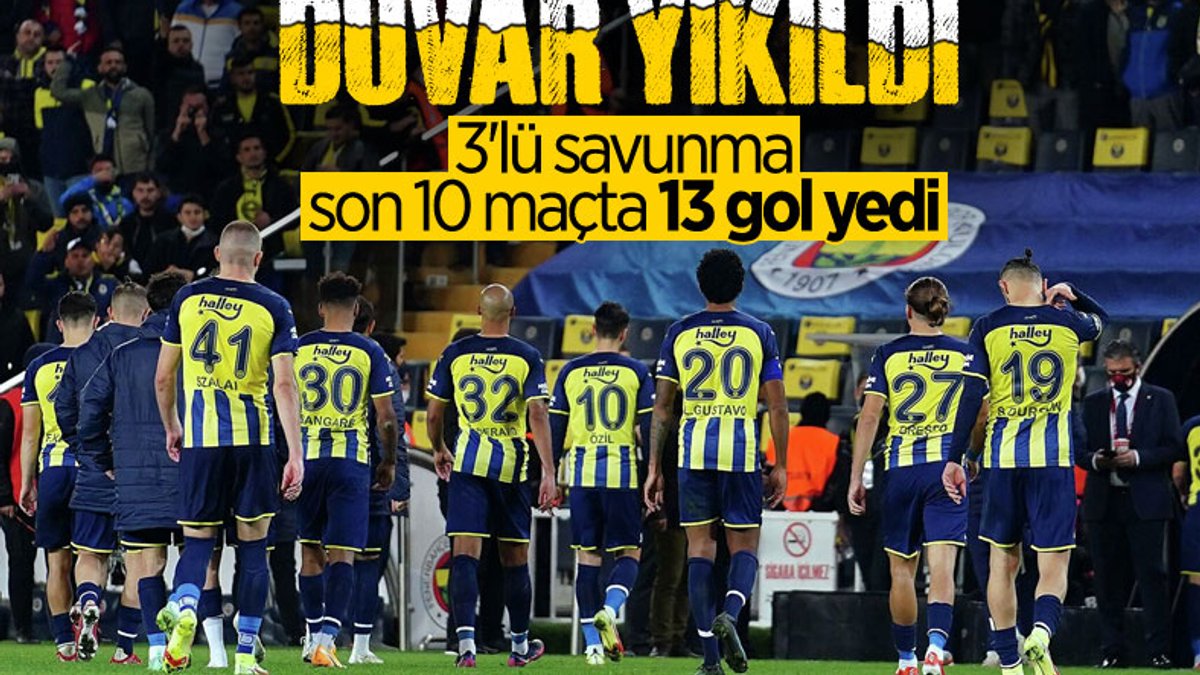 Fenerbahçe'de savunma alarm veriyor