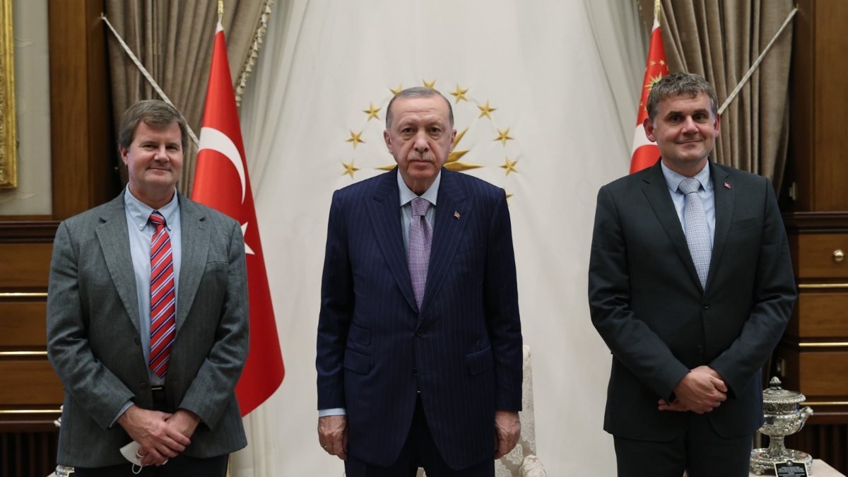 Cumhurbaşkanı Erdoğan TOGG'un ortağı Farasis Enerji'nin CEO'su Keith Kepler'i kabul etti