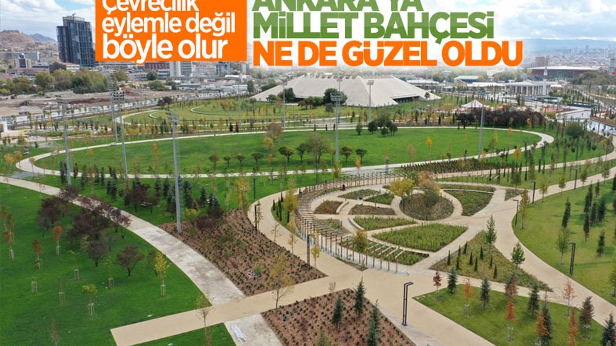 Ankara AKM Millet Bahçesi açıldı