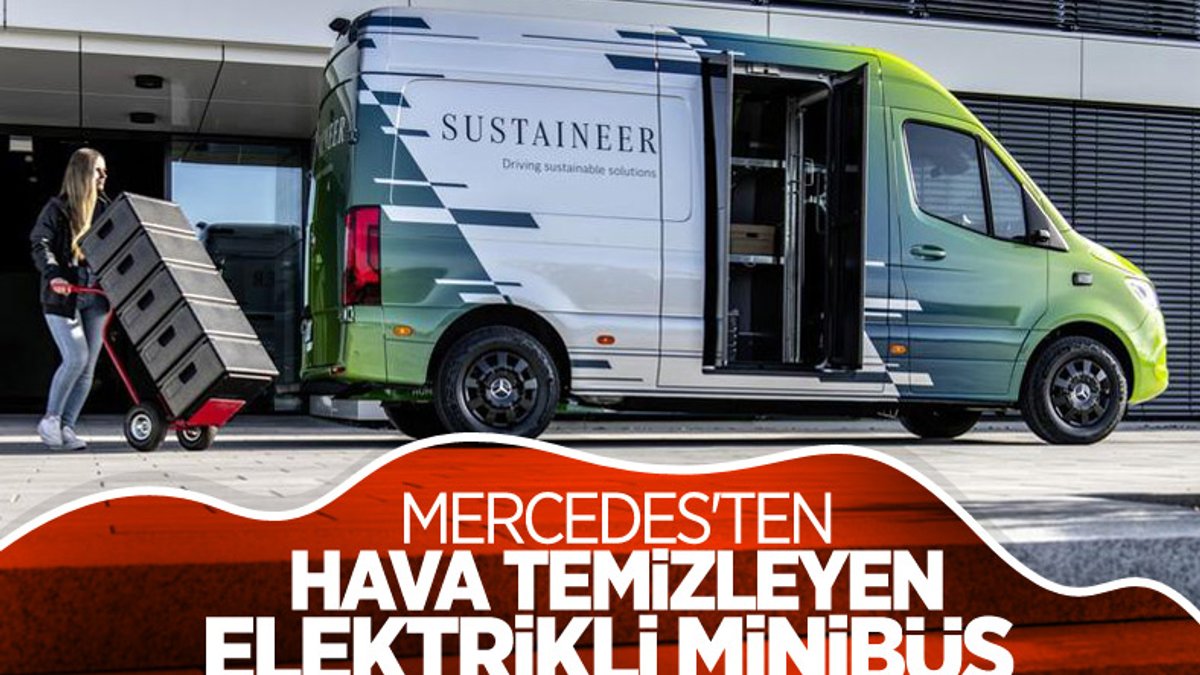 Mercedes'ten havayı temizleyen elektrikli minibüs: Sustaineer