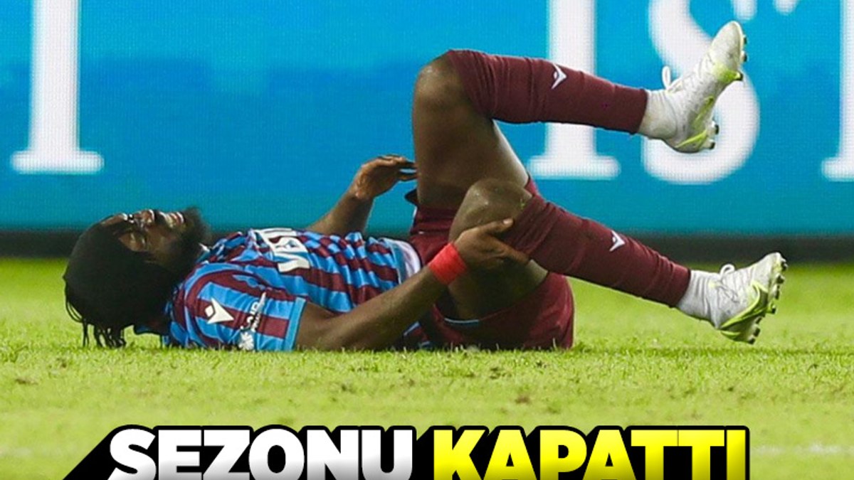 Trabzonspor'da Gervinho'nun yan çapraz bağları koptu