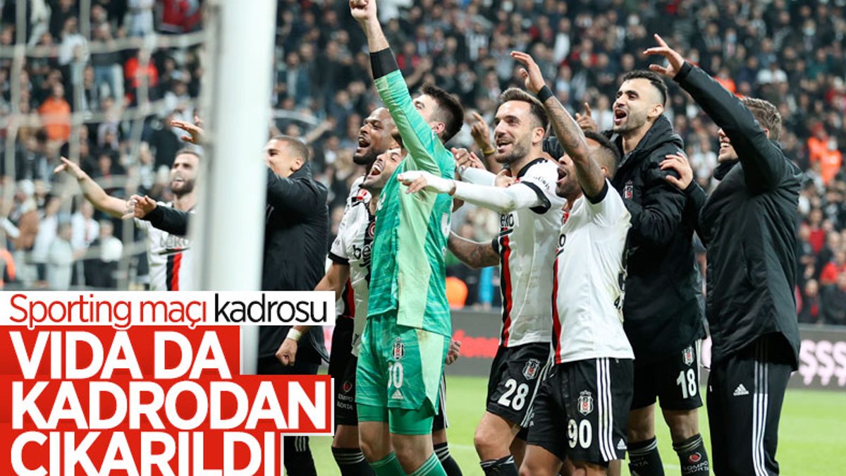 Beşiktaş'ın Sporting Lizbon maçı kamp kadrosu