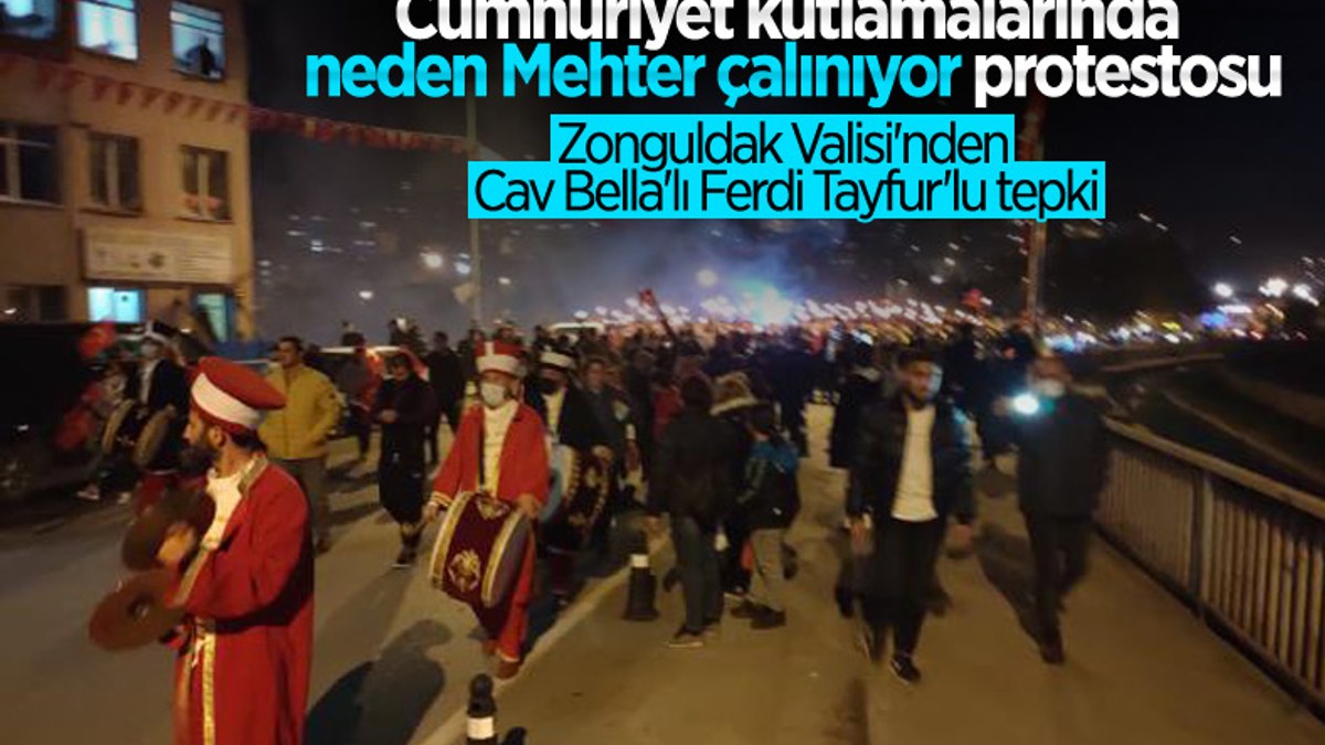 Zonguldak Valisi Mustafa Tutulmaz'dan Mehter protestosuna Çav Bella çıkışı