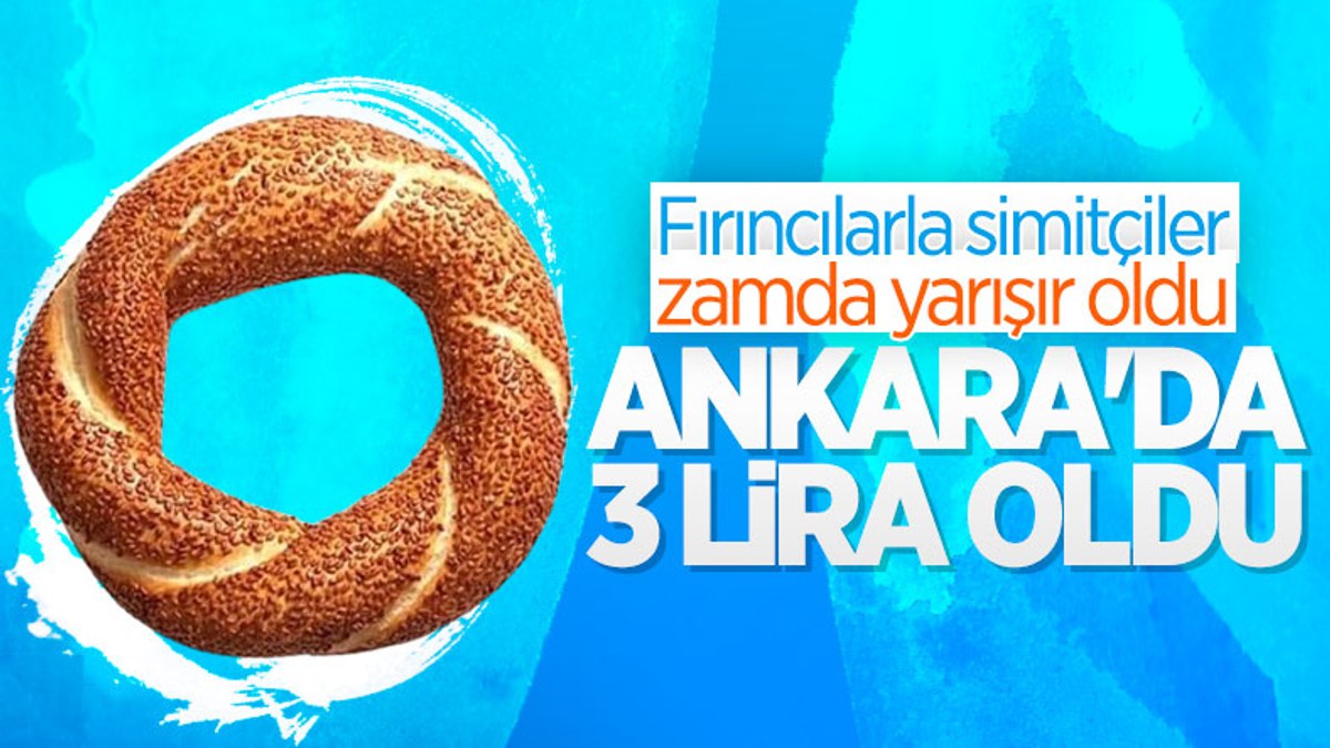 Ankara'da simidin fiyatının 3 liraya çıkarılmasına karar verildi
