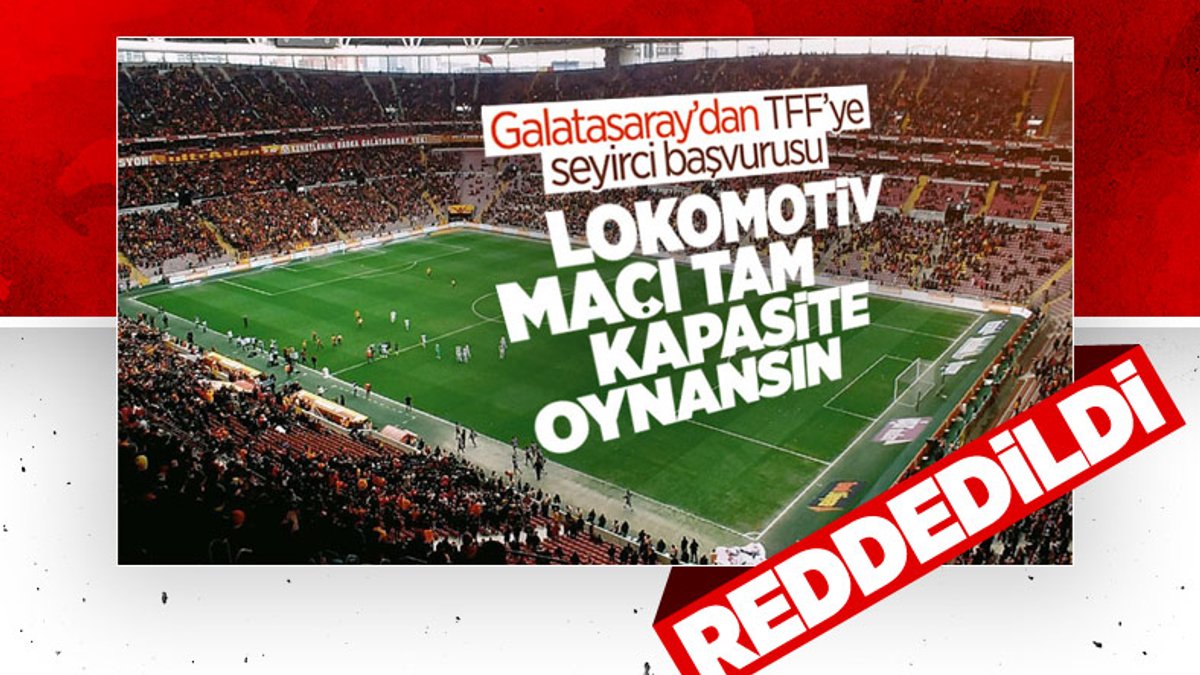 Galatasaray'ın TFF'ye yaptığı başvuru reddedildi