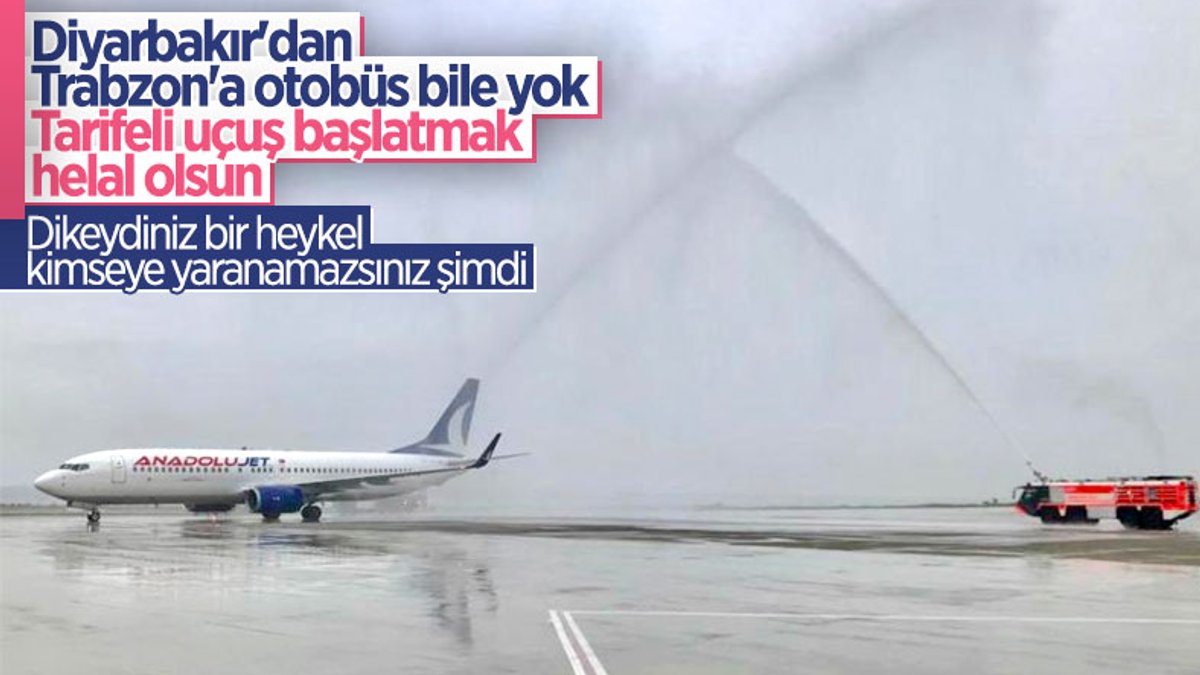 Diyarbakır - Trabzon uçuşları başladı