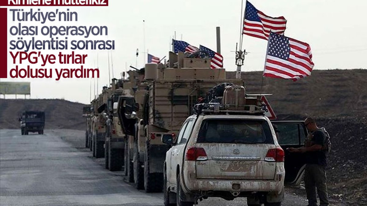ABD, YPG'ye 50 tır lojistik malzeme ve silah gönderdi