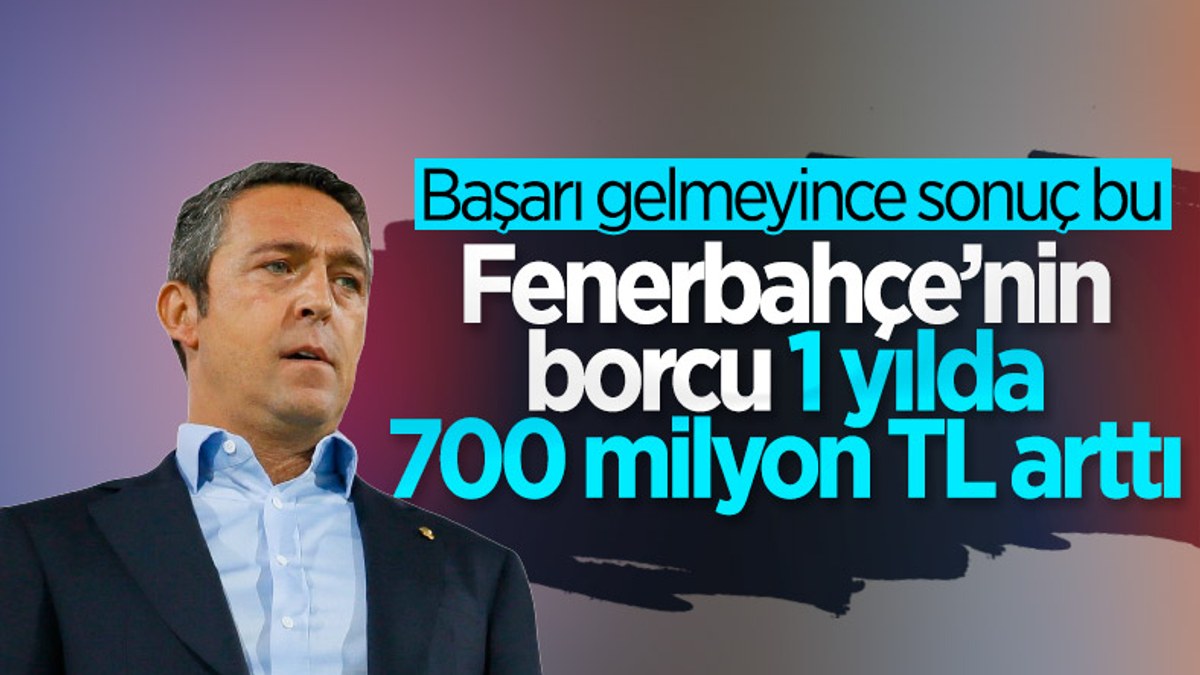 Fenerbahçe'nin toplam borcu belli oldu