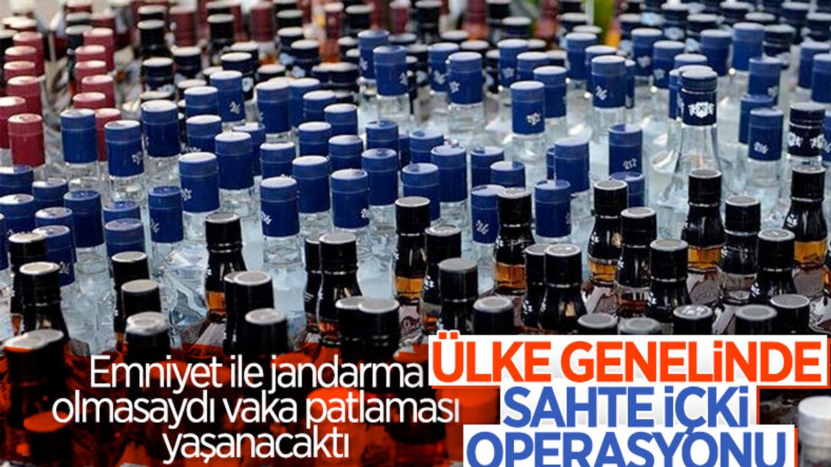 Ülke genelinde yapılan alkol operasyonunda, binlerce ürüne el konuldu