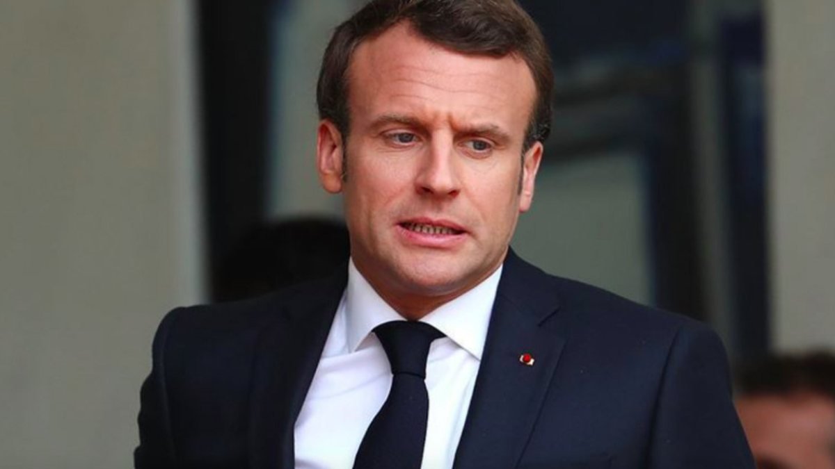 Fransa'da canlı yayında 'Macron istifa' diyen kişi psikiyatri servisine yatırıldı