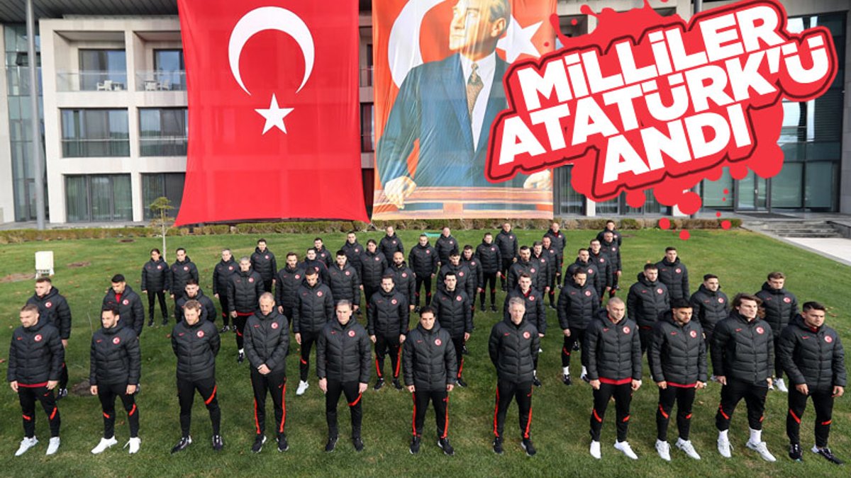 A Milli Takım, Mustafa Kemal Atatürk'ü andı