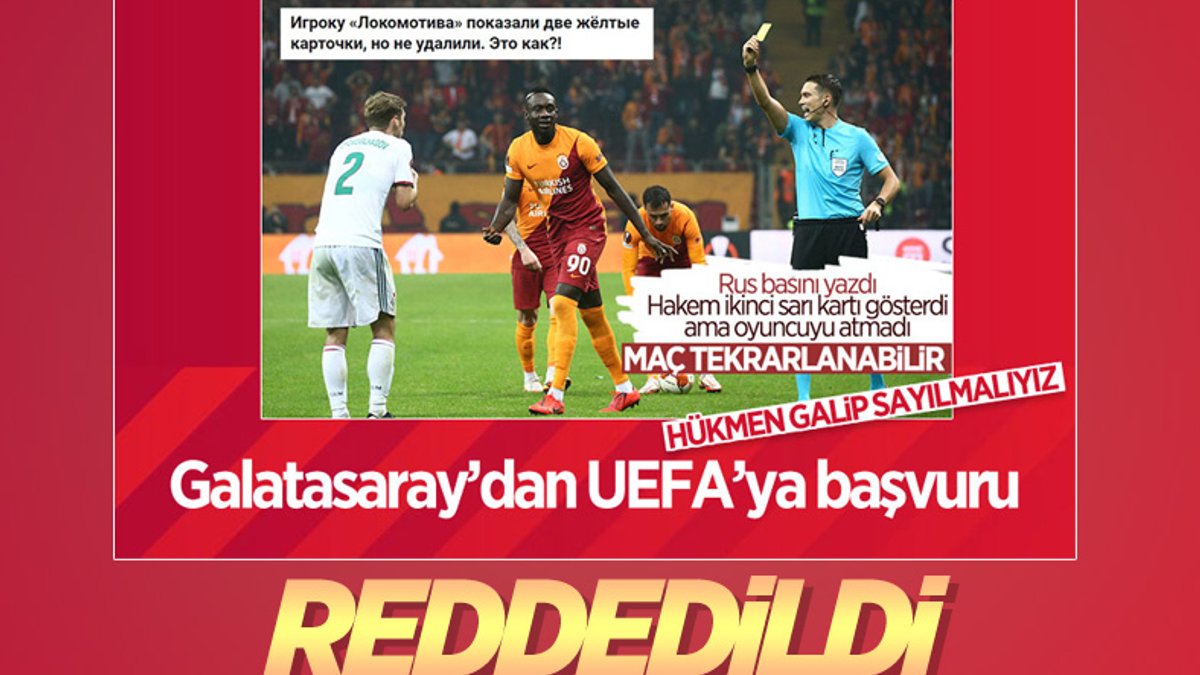 UEFA Galatasaray'ın kural hatası itirazını reddetti