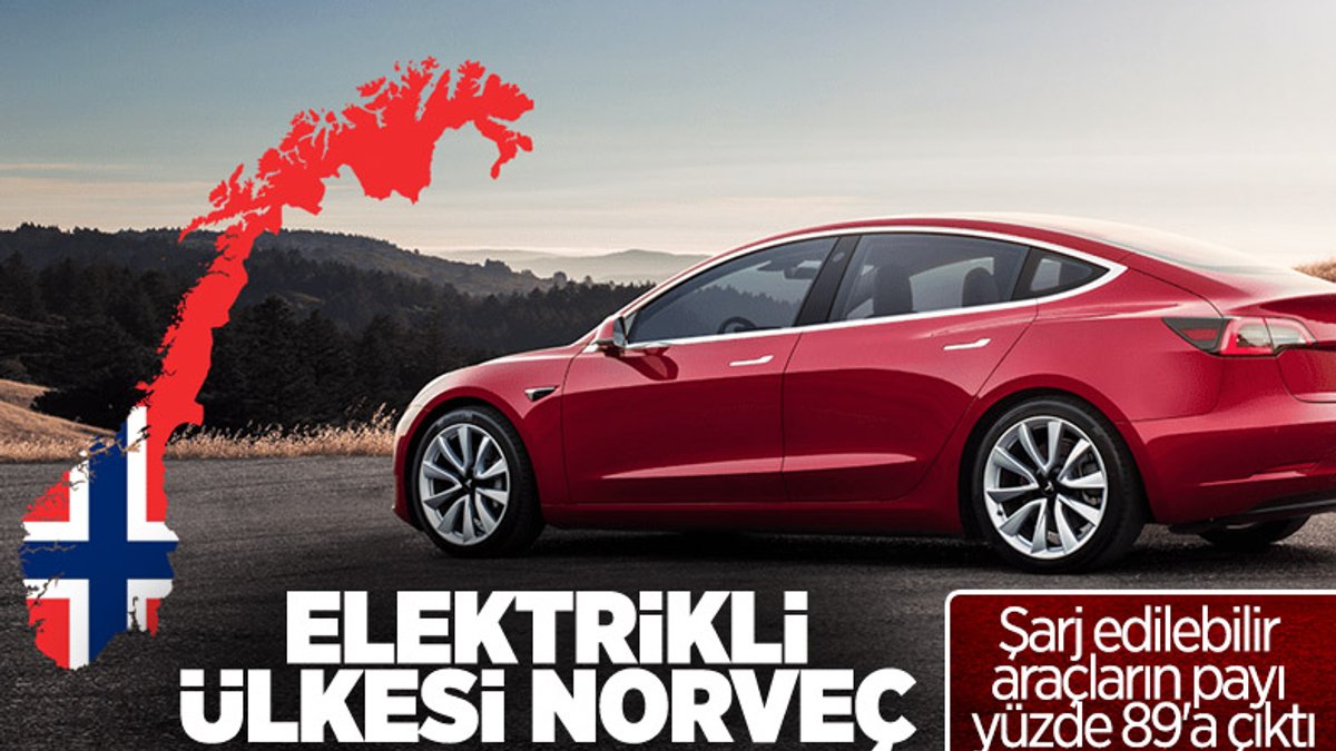 Norveç'te elektrikli araçların payı yüzde 89'a çıktı