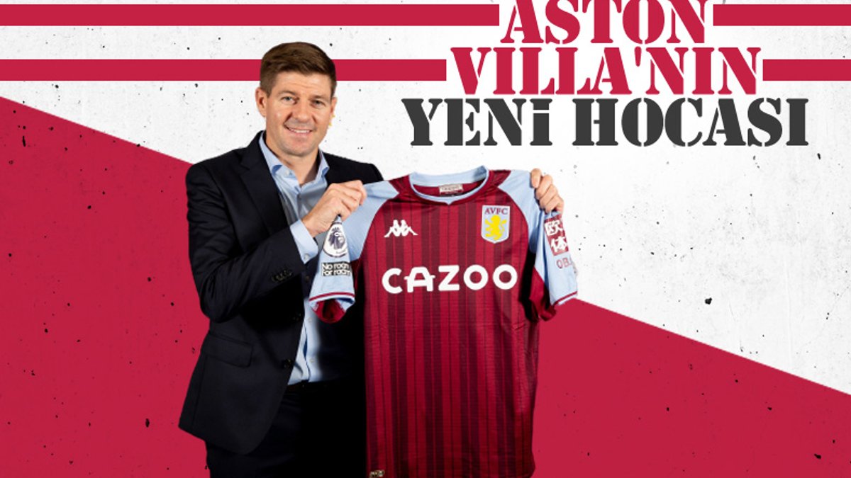 Aston Villa, Steven Gerrard ile sözleşme imzaladı