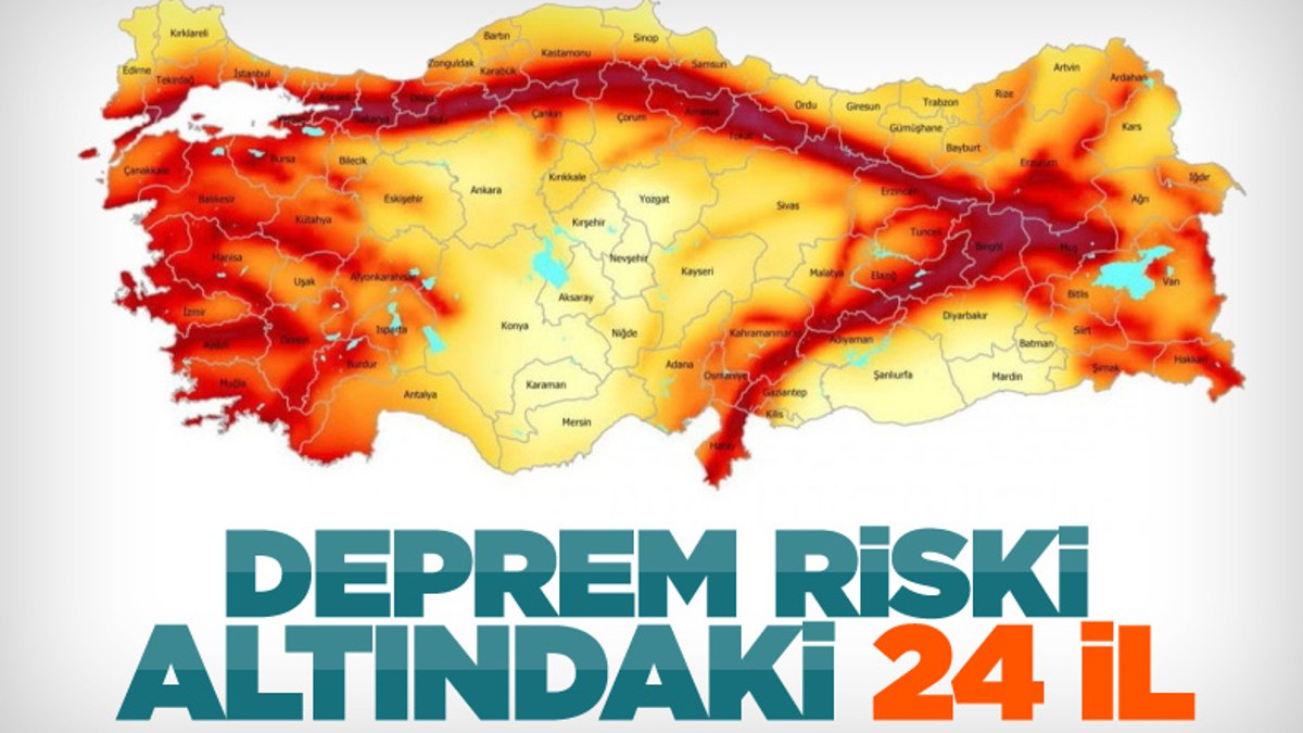 Altından fay hattı geçen 24 kent, deprem risk altında