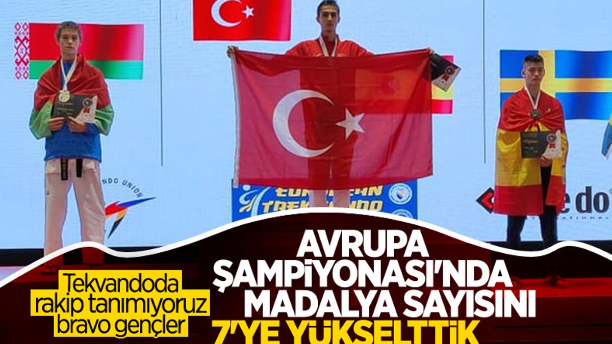 Milli tekvandocu Ömer Faruk Dayıoğlu altın madalyanın sahibi oldu